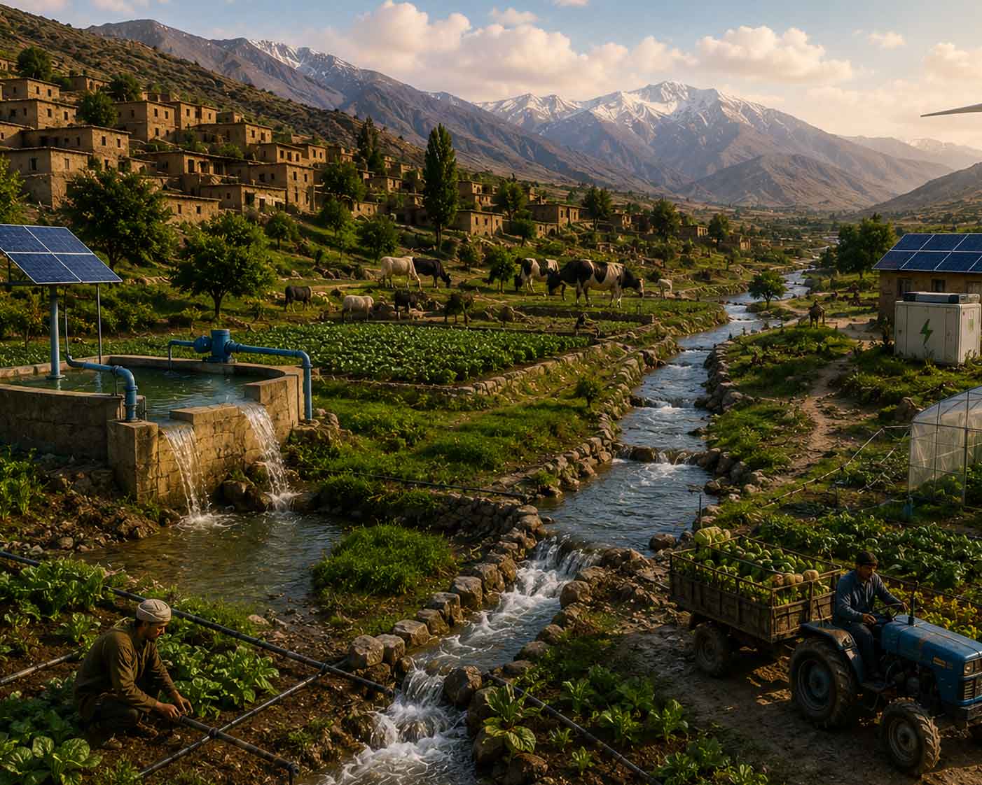 چگونه پیوند آب، انرژی و غذا، زیست‌بوم روستایی را متحول می‌کند؟